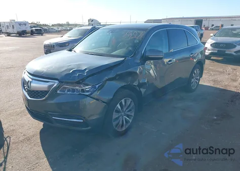 2015 Acura Mdx Technology Package from USA, damaged, VIN 5FRYD4H40FB029884